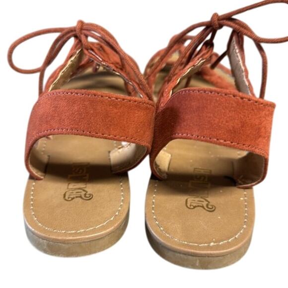 Women's BRASH Orange Sandals Size 7 1/2 - Picture 4 of 8